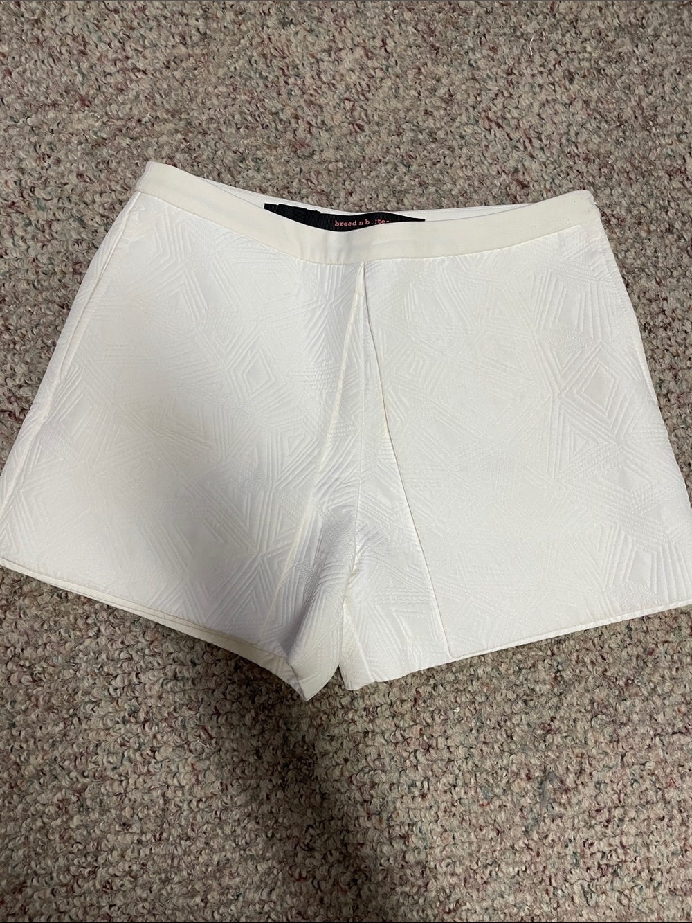 Bread n butter White Textured Women's Shorts - like new